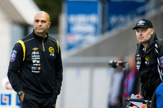 Elfsborgs tränare Jan Mian och manager Klas Ingesson