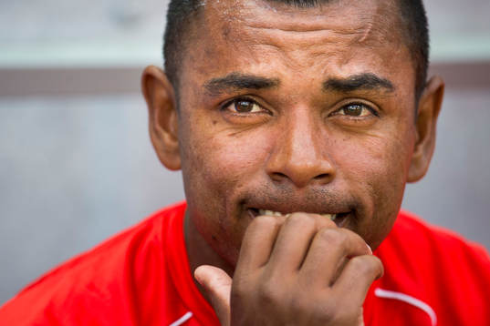 Helsingborgs Álvaro Santos på bänken