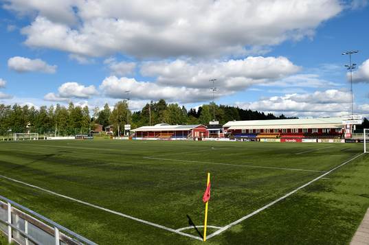 LF Arena innan fotbollsmatchen i Damallsvenskan mellan