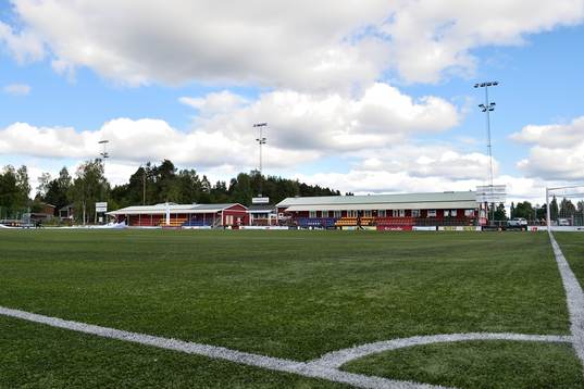 LF Arena innan fotbollsmatchen i Damallsvenskan mellan