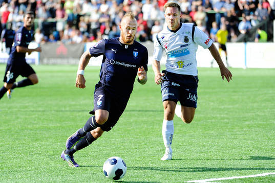 Malmö FFs Magnus Eriksson och Gefles Anders Wikström
