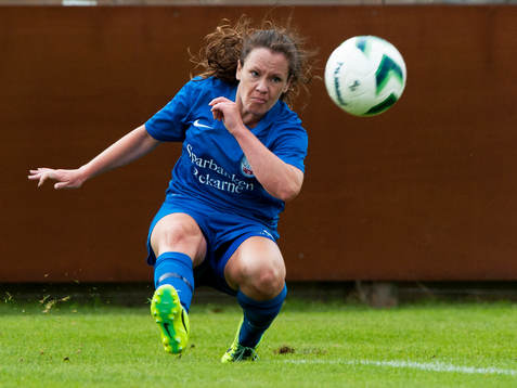 Eskilstunas Allysha Chapman i matchen i damallsvenskan