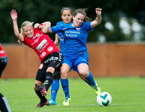 Kristianstads Gudny Björk Odinsdottir i matchen i