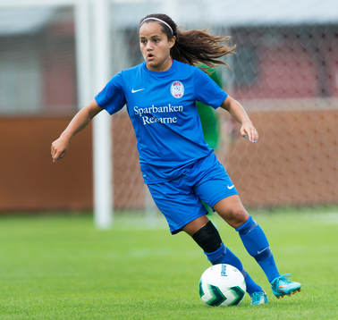 Eskilstunas Malin Diaz Pettersson i matchen i