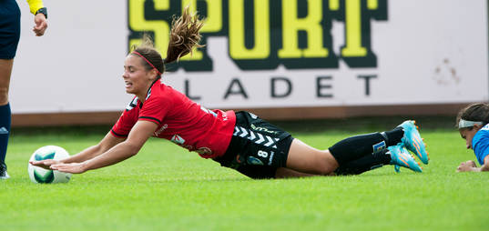 Kristianstads Alice Nilsson i matchen i damallsvenskan