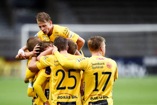 Elfsborgs spelare jublar