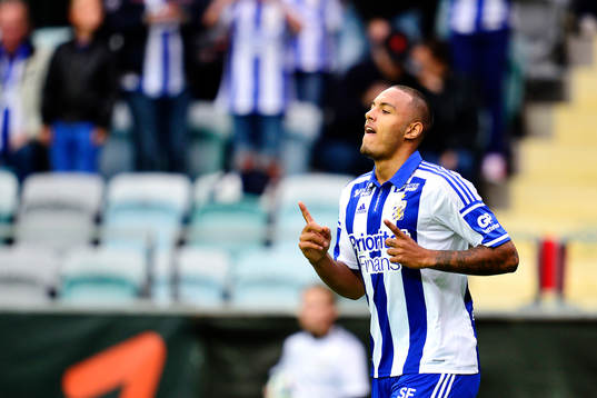 IFK Göteborgs Kenneth Zohore jublar