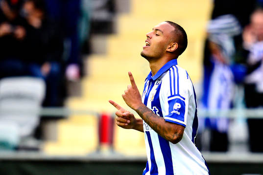 IFK Göteborgs Kenneth Zohore jublar