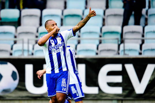 IFK Göteborgs Kenneth Zohore jublar