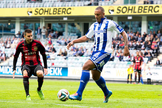IFK Göteborgs Kenneth Zohore och Brommapojkarnas Gabriel