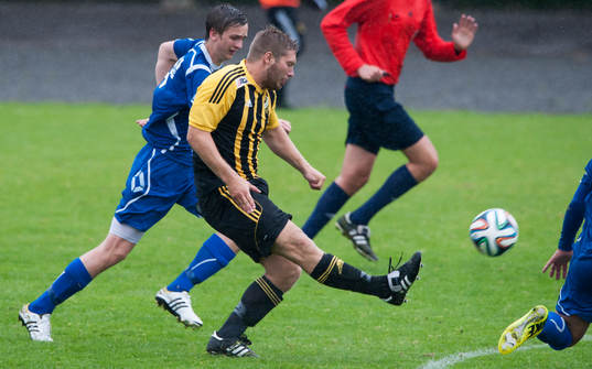 IFK Hässleholms Daniel Engel i matchen i division 3 mellan