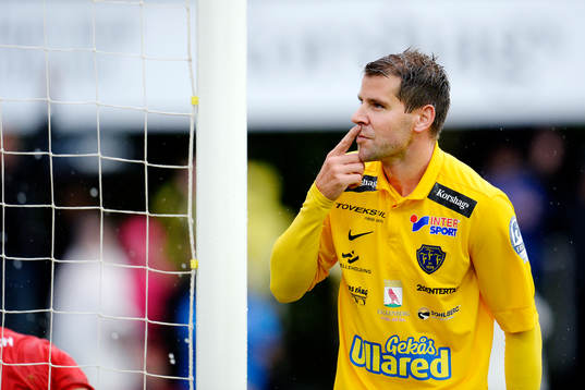 Falkenbergs Stefan Rodevåg jublar
