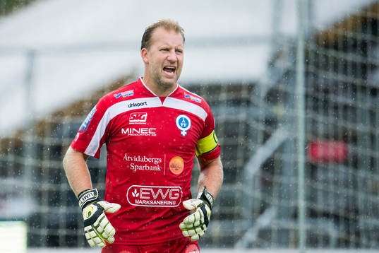 Åtvidabergs målvakt Henrik Gustavsson