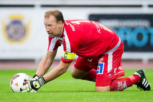Åtvidabergs målvakt Henrik Gustavsson