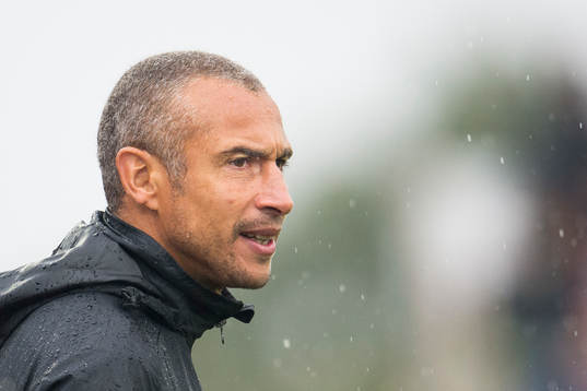 Falkenbergs tränare Henrik Larsson