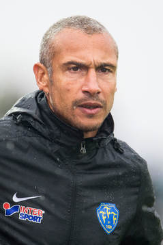 Falkenbergs tränare Henrik Larsson