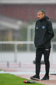 Falkenbergs tränare Henrik Larsson
