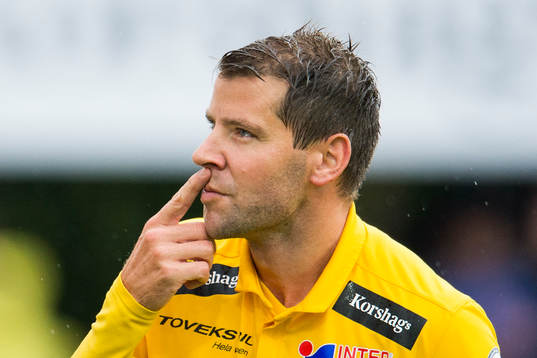 Falkenbergs Stefan Rodevåg jublar
