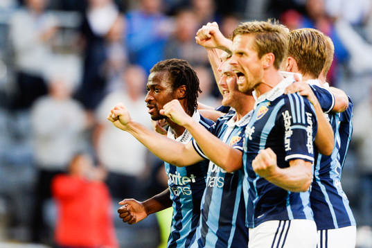 Djurgårdens Amadou Jawo  jublar
