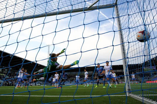 Norrköpings målvakt David Mitov Nilsson släpper in mål