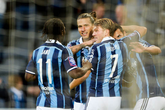 Djurgårdens Haris Radetinac jublar