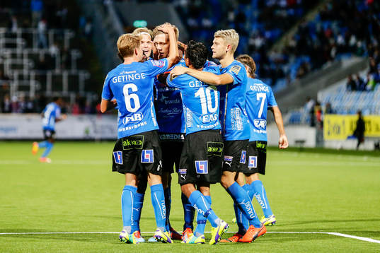 Halmstads Mikael Boman jublar