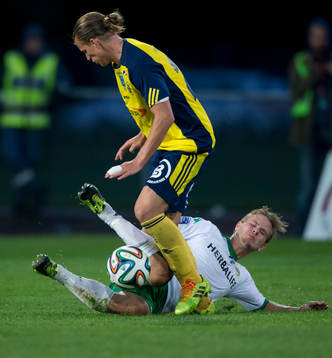Hammarbys Erik Israelsson och Ängelholms Sebastian