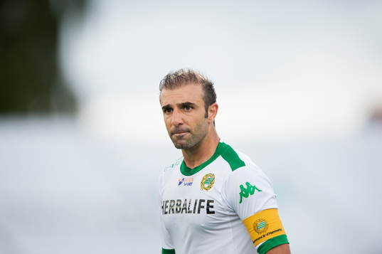 Hammarbys Kennedy Bakircioglu i matchen i Superettan mellan