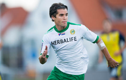 Hammarbys Lars Fuhre  i matchen i Superettan mellan