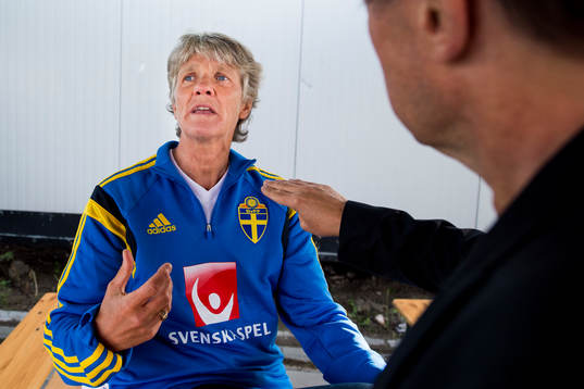 Sveriges förbundskapten Pia Sundhage