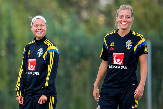 Sveriges Sara Thunebro och Linda Sembrant