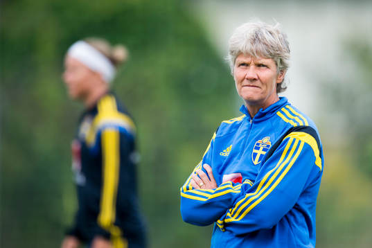 Sveriges förbundskapten Pia Sundhage