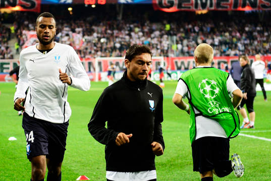 Malmö FFs Isaac Kiese Thelin och Ricardo Ferreira Da Silva