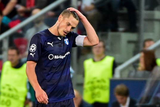 Malmö FFs Markus Rosenberg deppar