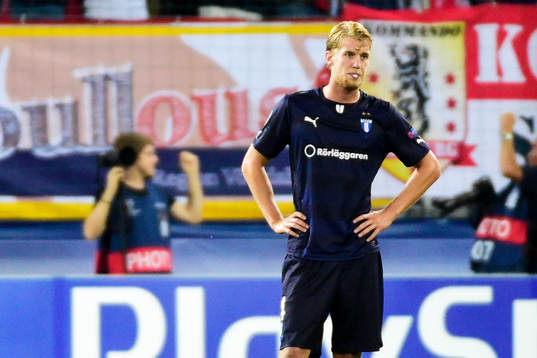 Malmö FFs Filip Helander deppar