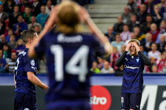 Malmö FFs Markus Rosenberg, Simon Kroon och Emil Forsberg