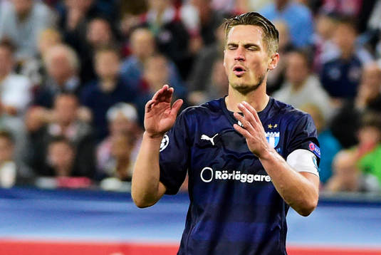 Malmö FFs Markus Rosenberg deppar