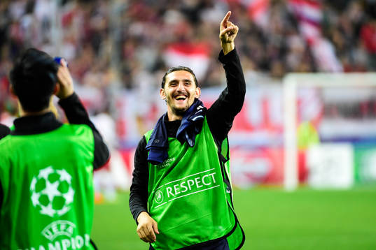 Malmö FFs Agon Mehmeti jublar