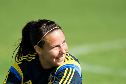 Sveriges målvakt Carola Söberg