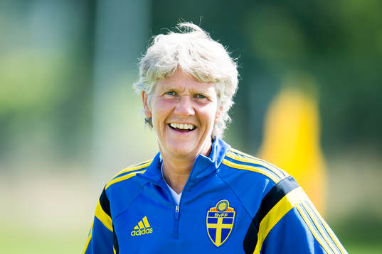 Sveriges förbundskapten Pia Sundhage
