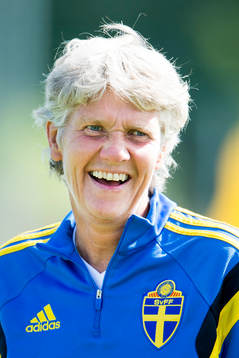 Sveriges förbundskapten Pia Sundhage