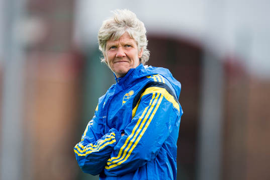 Sveriges förbundskapten Pia Sundhage