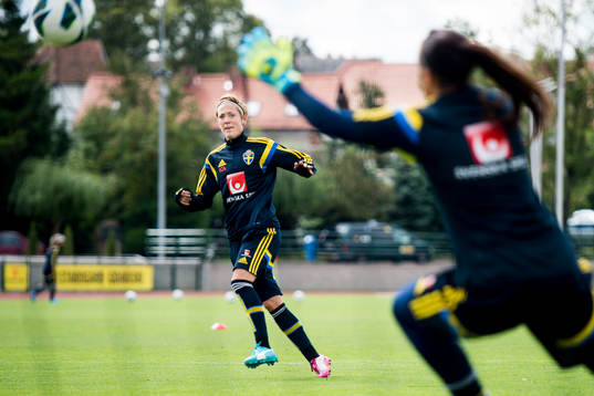 Sveriges Therese Sjögran tränar avslut