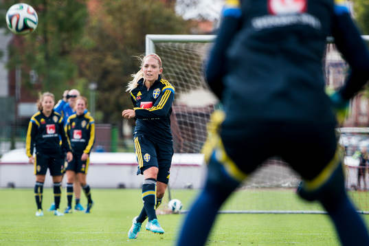 Sveriges Elin Rubensson tränar avslut