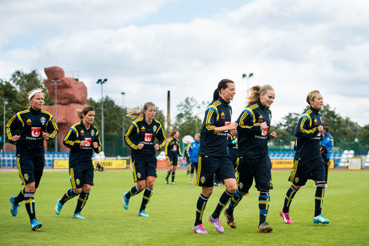 Sveriges Sara Thunebro, Hanna Folkesson, Linda Sembrant,