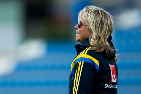 Sveriges landslagschef Marika Domanski