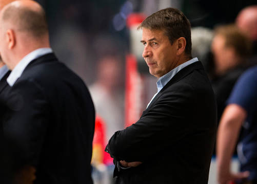 Djurgårdens tränare Hans Särkijärvi innan