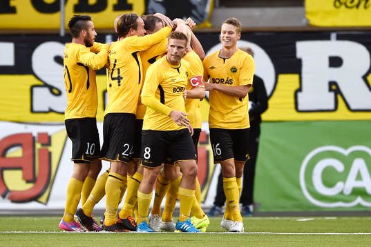 Elfsborgs spelare jublar