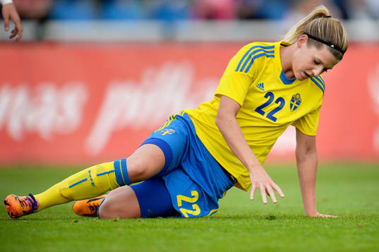 Sveriges Olivia Schough deppar