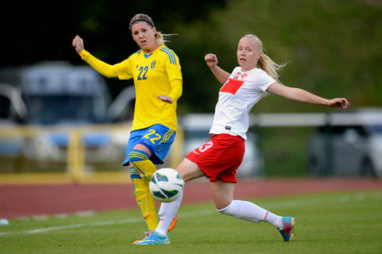 Polens Paulina Dudek och Sveriges Olivia Schough